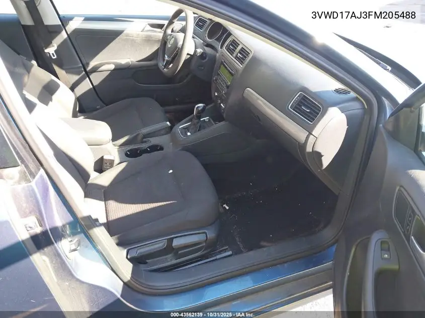 3VWD17AJ3FM205488 2015 Volkswagen Jetta 1.8T Se