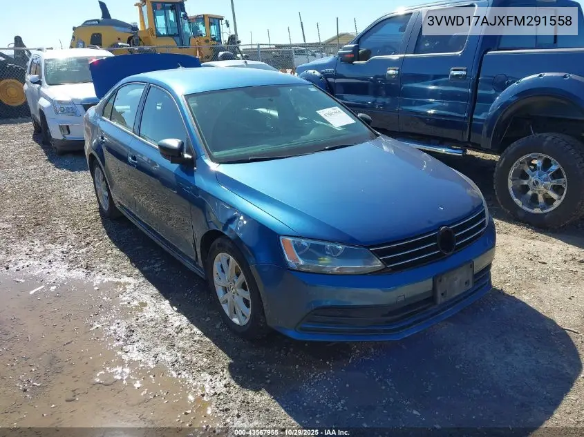 3VWD17AJXFM291558 2015 Volkswagen Jetta 1.8T Se