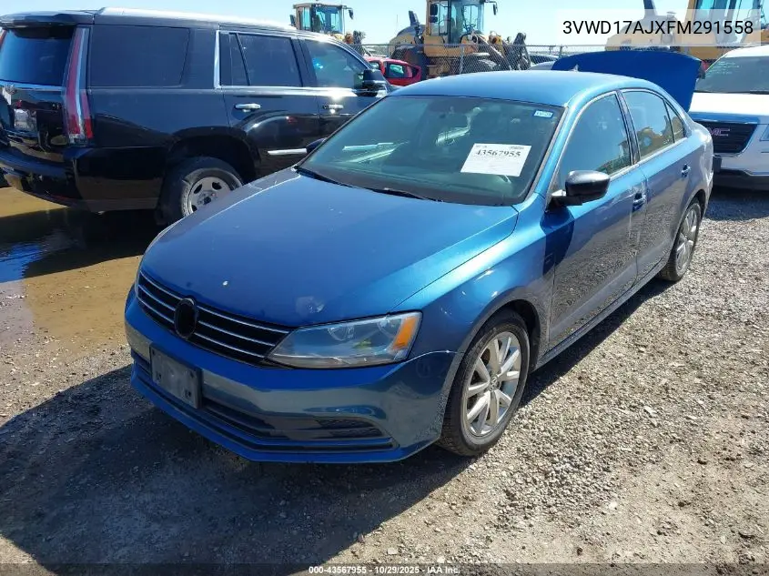 3VWD17AJXFM291558 2015 Volkswagen Jetta 1.8T Se