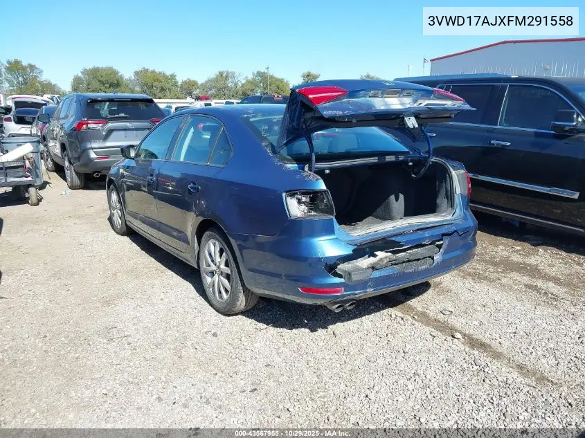 3VWD17AJXFM291558 2015 Volkswagen Jetta 1.8T Se