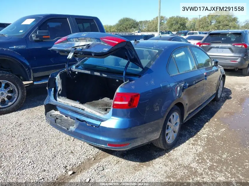 3VWD17AJXFM291558 2015 Volkswagen Jetta 1.8T Se