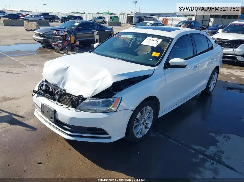 3VWD07AJ9FM321782 2015 Volkswagen Jetta 1.8T Se