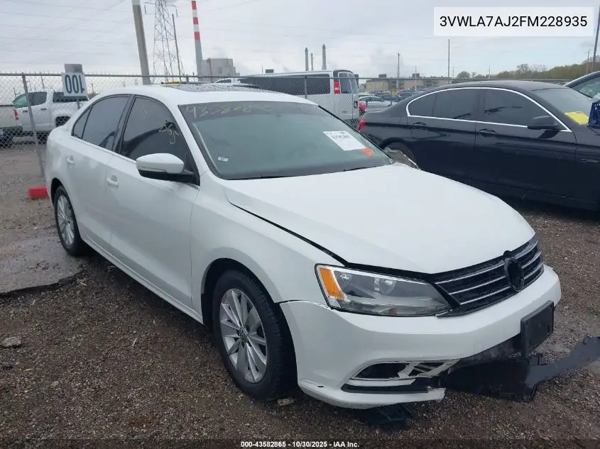 3VWLA7AJ2FM228935 2015 Volkswagen Jetta 2.0L Tdi Se