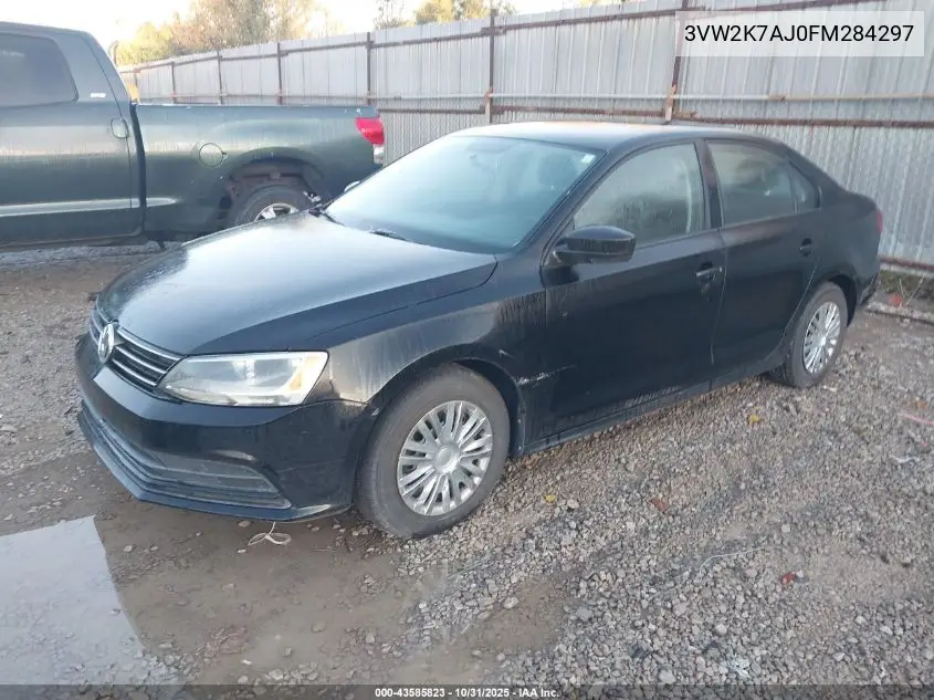 3VW2K7AJ0FM284297 2015 Volkswagen Jetta 2.0L S