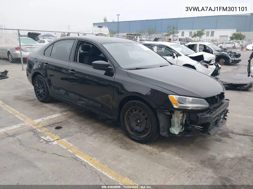 3VWLA7AJ1FM301101 2015 Volkswagen Jetta 2.0L Tdi S