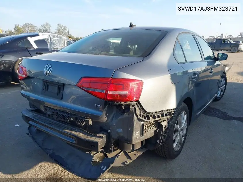 3VWD17AJ3FM323721 2015 Volkswagen Jetta 1.8T Se