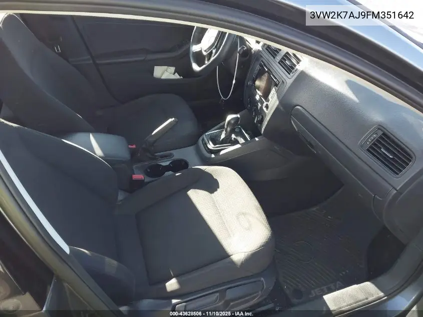 3VW2K7AJ9FM351642 2015 Volkswagen Jetta 2.0L S