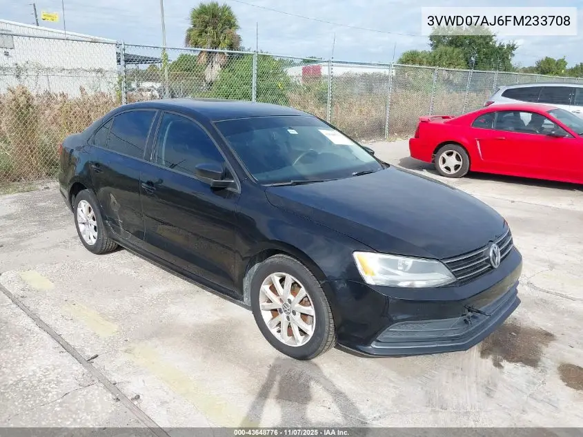 3VWD07AJ6FM233708 2015 Volkswagen Jetta 1.8T Se