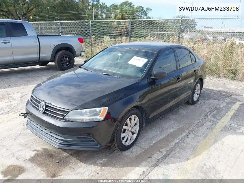 3VWD07AJ6FM233708 2015 Volkswagen Jetta 1.8T Se