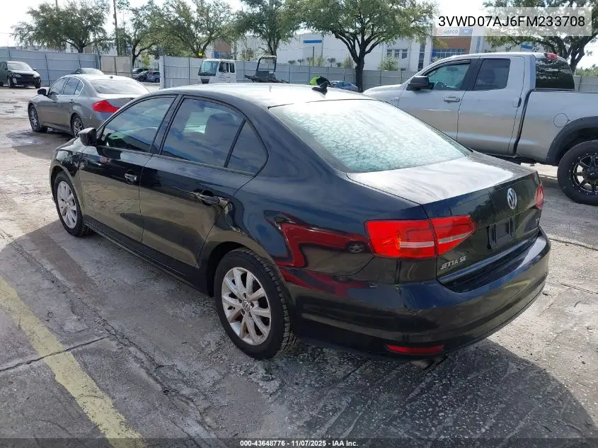 3VWD07AJ6FM233708 2015 Volkswagen Jetta 1.8T Se