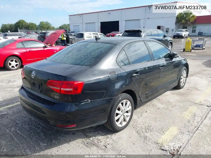 3VWD07AJ6FM233708 2015 Volkswagen Jetta 1.8T Se
