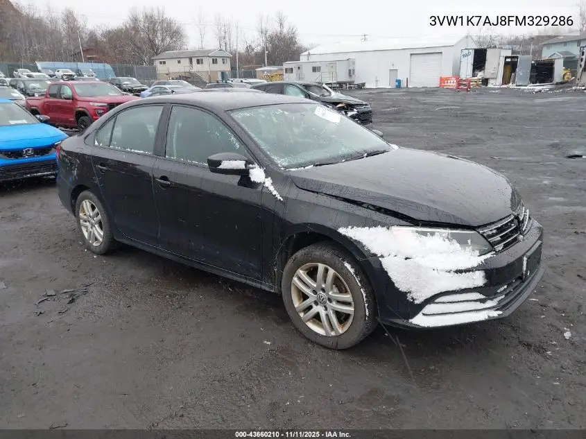 3VW1K7AJ8FM329286 2015 Volkswagen Jetta 2.0L S