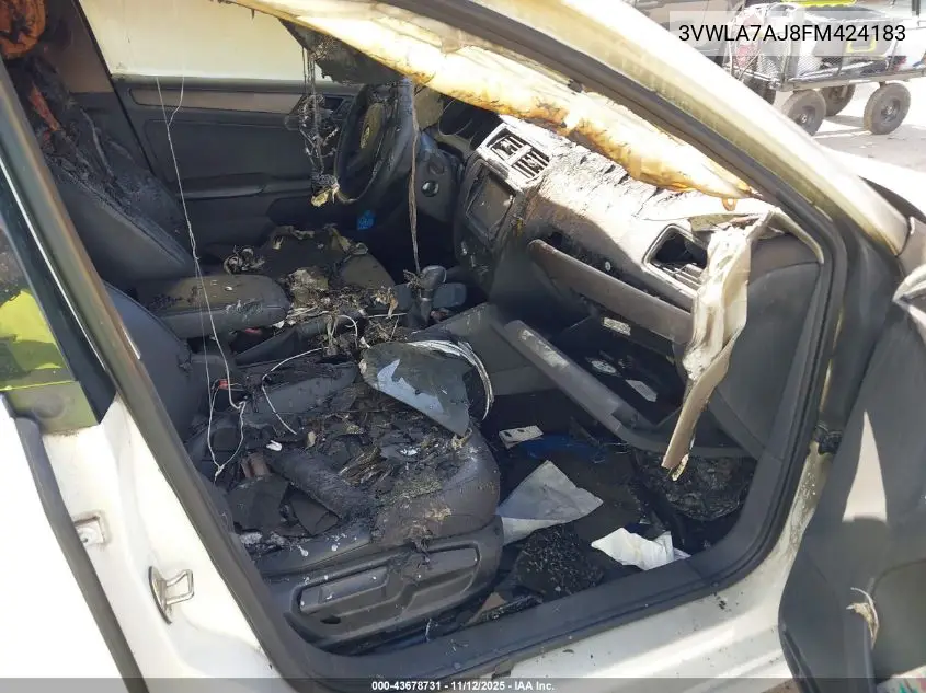 3VWLA7AJ8FM424183 2015 Volkswagen Jetta 2.0L Tdi Se