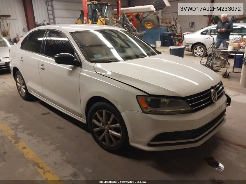 3VWD17AJ2FM233072 2015 Volkswagen Jetta 1.8T Se