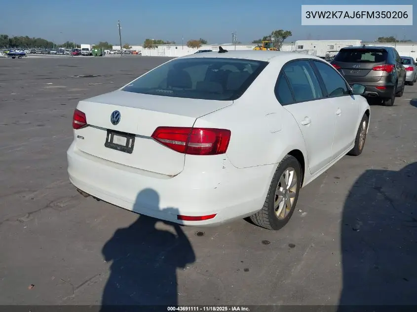 3VW2K7AJ6FM350206 2015 Volkswagen Jetta 2.0L S