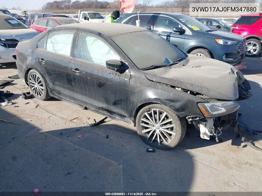 3VWD17AJ0FM347880 2015 Volkswagen Jetta 1.8T Sport