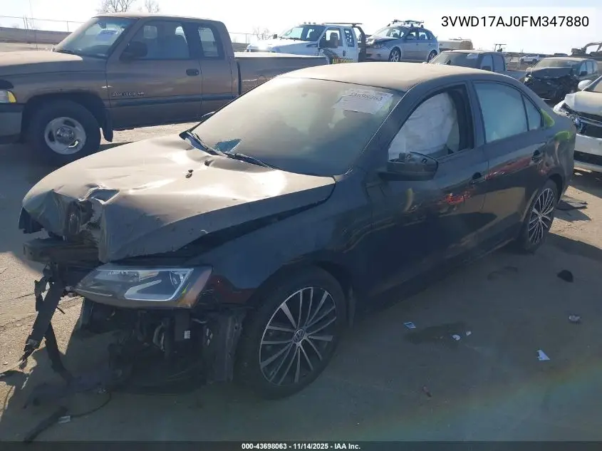 3VWD17AJ0FM347880 2015 Volkswagen Jetta 1.8T Sport