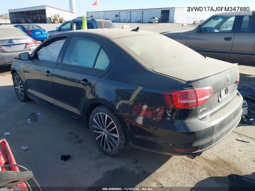 3VWD17AJ0FM347880 2015 Volkswagen Jetta 1.8T Sport