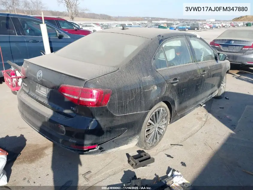 3VWD17AJ0FM347880 2015 Volkswagen Jetta 1.8T Sport