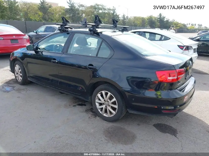 3VWD17AJ6FM267497 2015 Volkswagen Jetta 1.8T Se