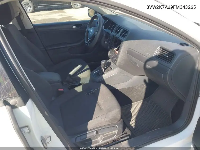 3VW2K7AJ9FM343265 2015 Volkswagen Jetta 2.0L S