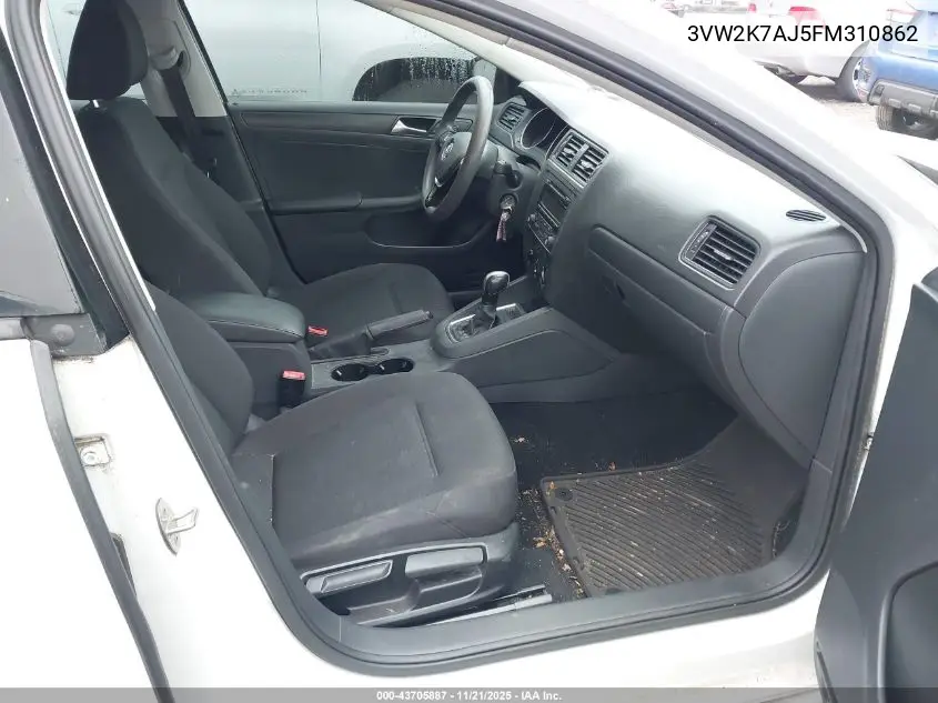 3VW2K7AJ5FM310862 2015 Volkswagen Jetta 2.0L S