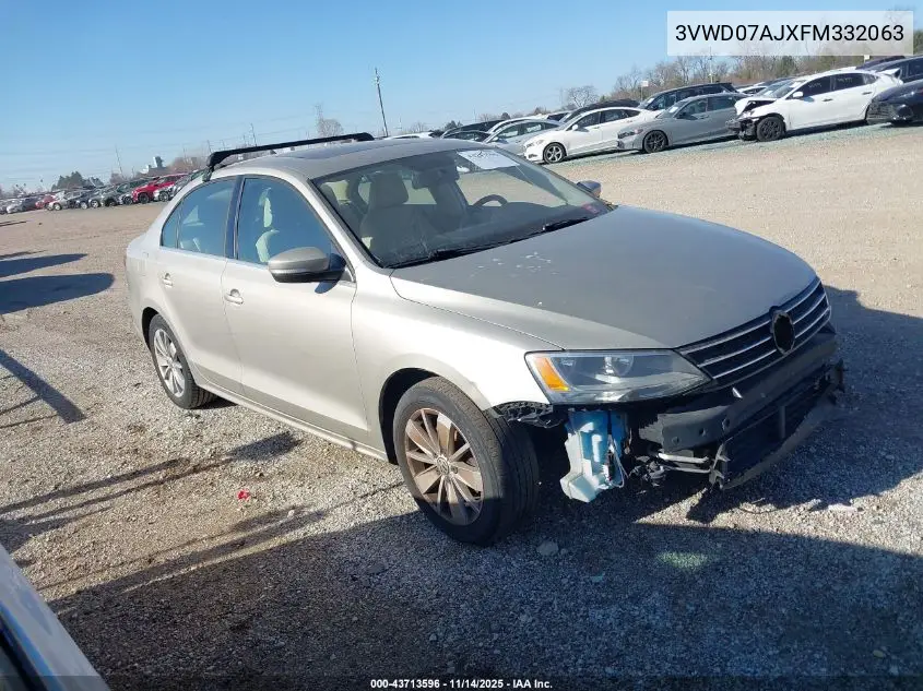 3VWD07AJXFM332063 2015 Volkswagen Jetta 1.8T Se