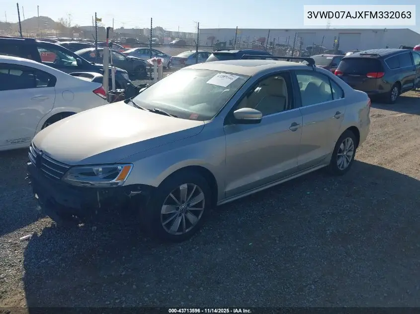 3VWD07AJXFM332063 2015 Volkswagen Jetta 1.8T Se