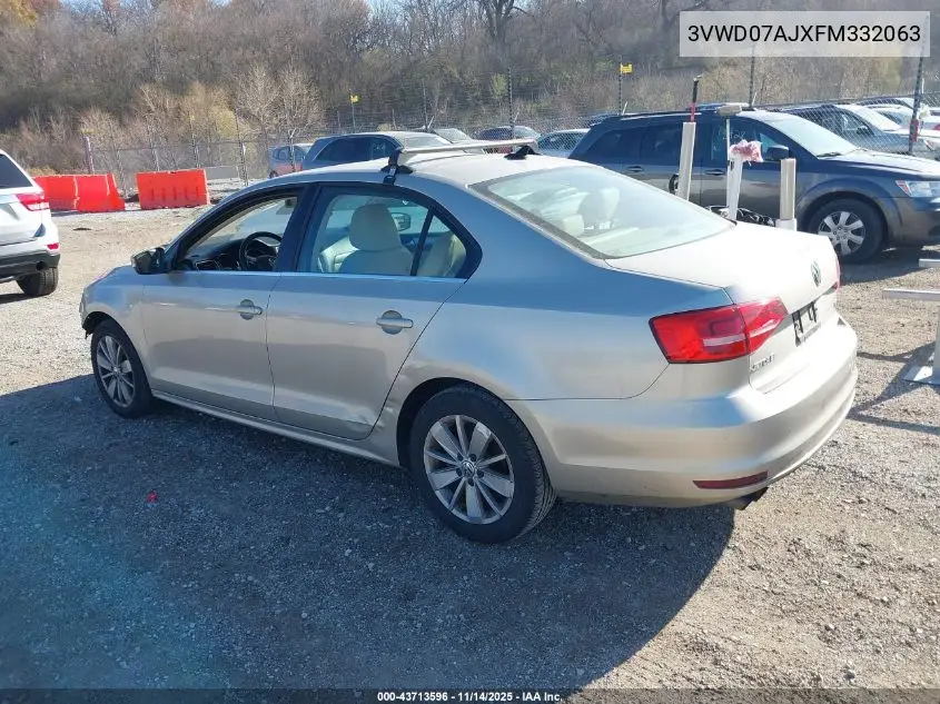 3VWD07AJXFM332063 2015 Volkswagen Jetta 1.8T Se