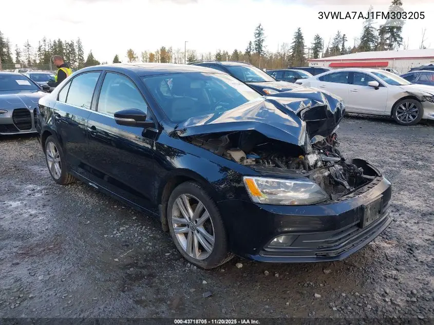 3VWLA7AJ1FM303205 2015 Volkswagen Jetta 2.0L Tdi Sel