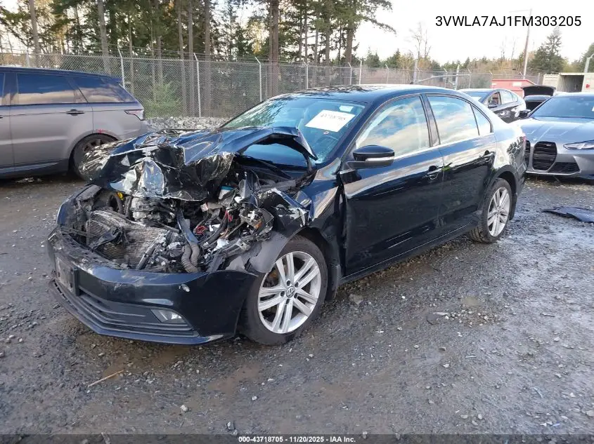 3VWLA7AJ1FM303205 2015 Volkswagen Jetta 2.0L Tdi Sel