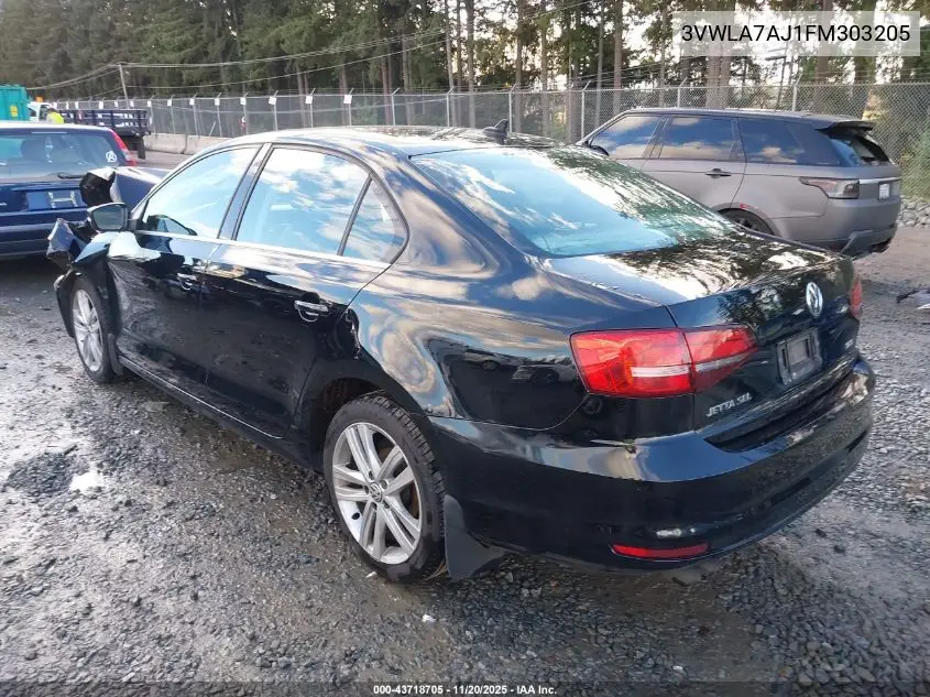 3VWLA7AJ1FM303205 2015 Volkswagen Jetta 2.0L Tdi Sel