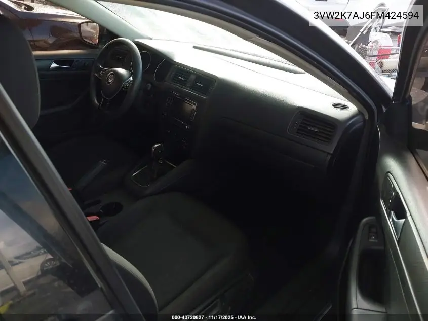 3VW2K7AJ6FM424594 2015 Volkswagen Jetta 2.0L S