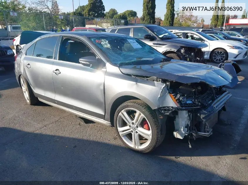 3VW4T7AJ6FM306390 2015 Volkswagen Jetta 2.0T Gli Sel