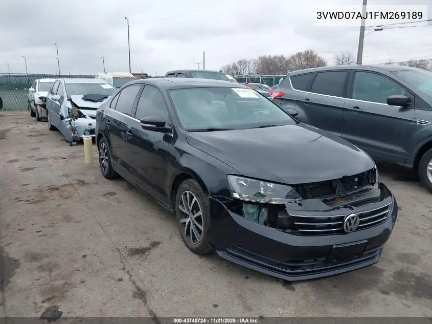 3VWD07AJ1FM269189 2015 Volkswagen Jetta 1.8T Se