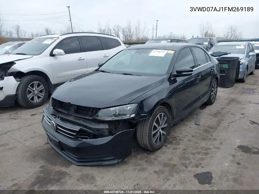 3VWD07AJ1FM269189 2015 Volkswagen Jetta 1.8T Se