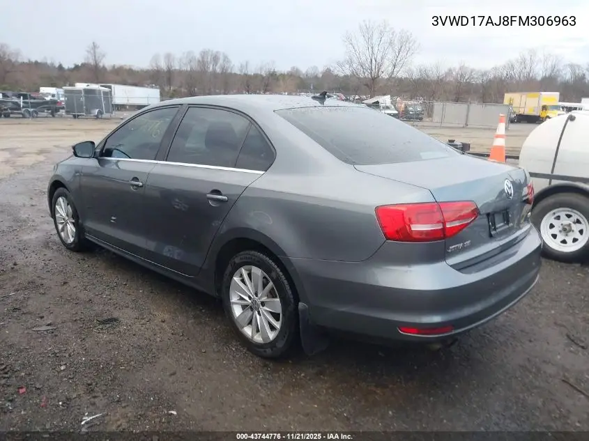 3VWD17AJ8FM306963 2015 Volkswagen Jetta 1.8T Se