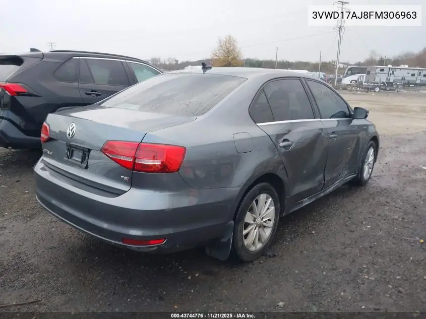 3VWD17AJ8FM306963 2015 Volkswagen Jetta 1.8T Se