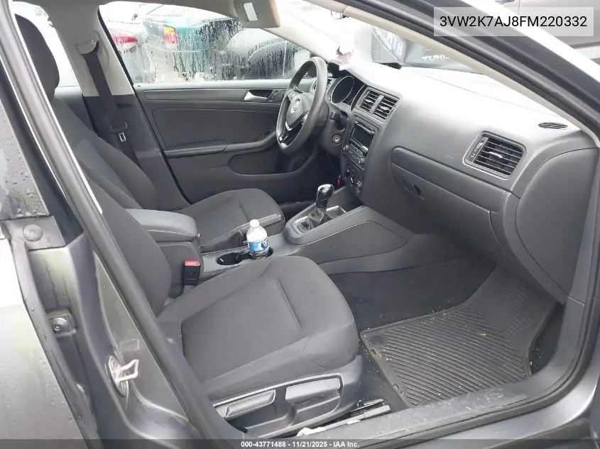3VW2K7AJ8FM220332 2015 Volkswagen Jetta 2.0L S
