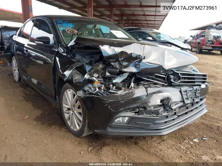 3VWD17AJ2FM273961 2015 Volkswagen Jetta 1.8T Se