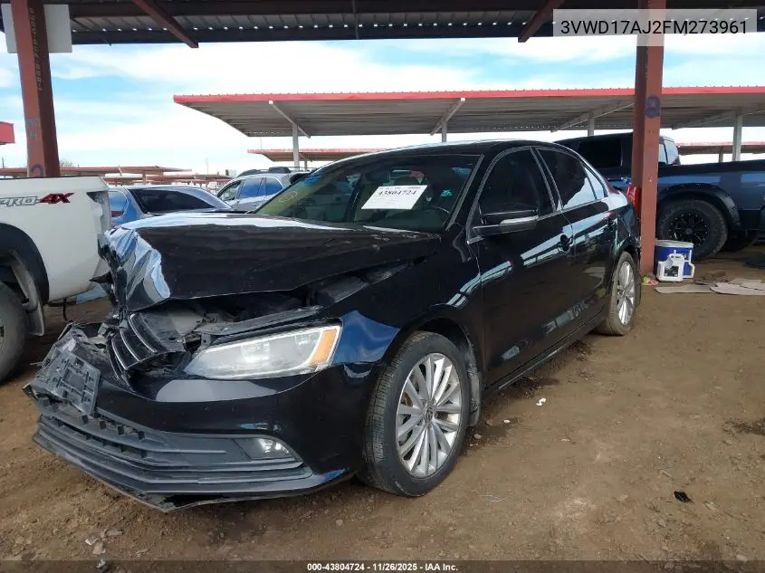 3VWD17AJ2FM273961 2015 Volkswagen Jetta 1.8T Se