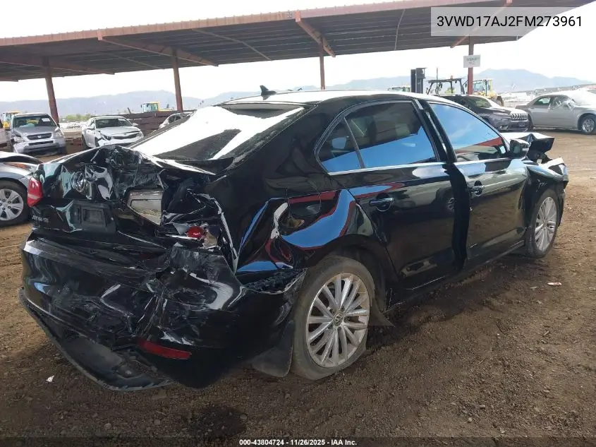 3VWD17AJ2FM273961 2015 Volkswagen Jetta 1.8T Se