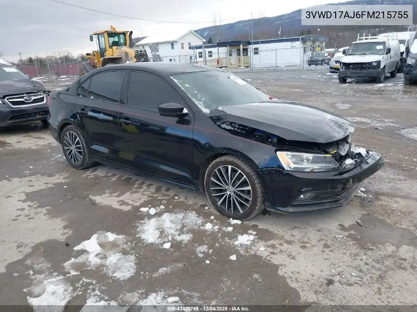 3VWD17AJ6FM215755 2015 Volkswagen Jetta 1.8T Sport