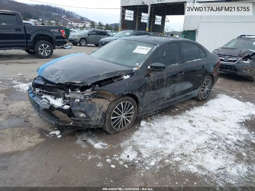 3VWD17AJ6FM215755 2015 Volkswagen Jetta 1.8T Sport