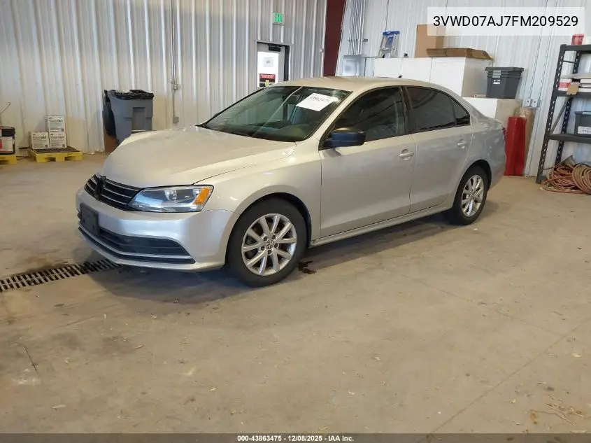 3VWD07AJ7FM209529 2015 Volkswagen Jetta 1.8T Se