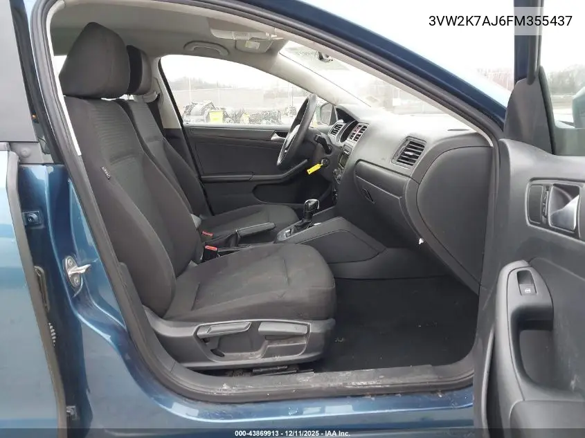 3VW2K7AJ6FM355437 2015 Volkswagen Jetta 2.0L S