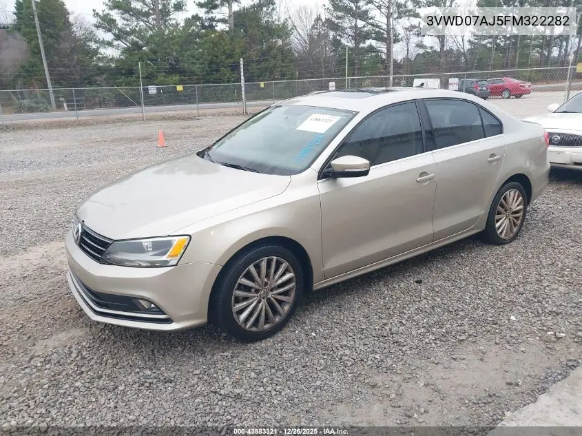 3VWD07AJ5FM322282 2015 Volkswagen Jetta 1.8T Se