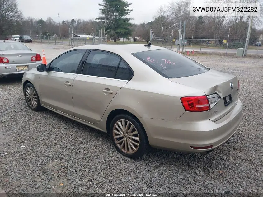 3VWD07AJ5FM322282 2015 Volkswagen Jetta 1.8T Se