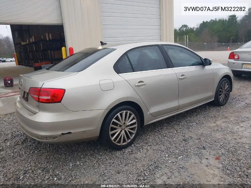 3VWD07AJ5FM322282 2015 Volkswagen Jetta 1.8T Se