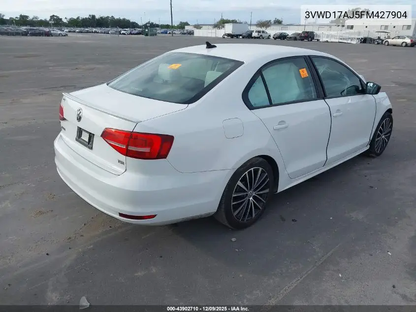 3VWD17AJ5FM427904 2015 Volkswagen Jetta 1.8T Sport